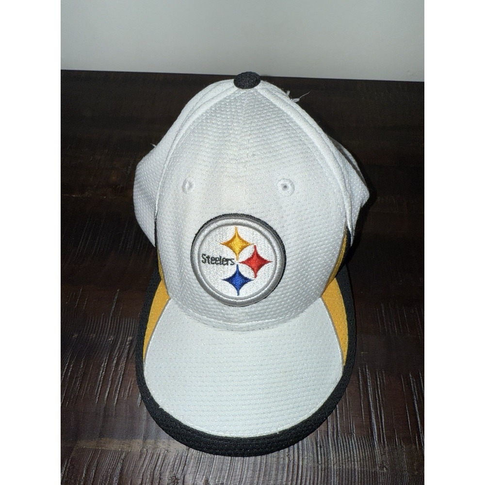Pittsburgh Steelers Sz Toddler Child New Era Fitted Hat White Stains